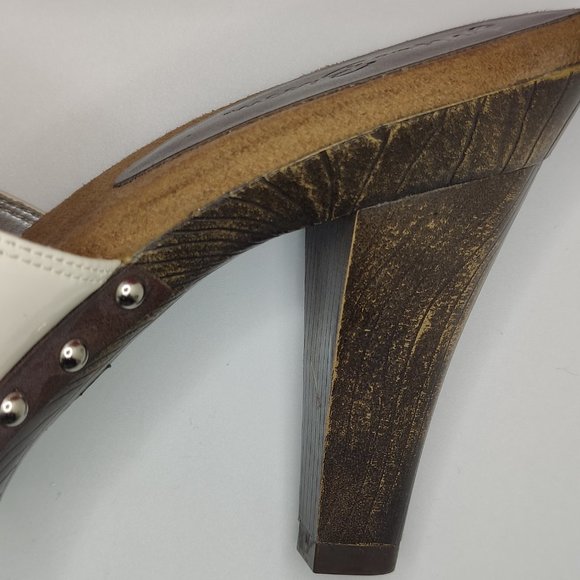 Womens size 8 White Miss Bison Brand Heel - Picture 6 of 8